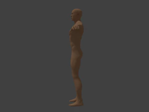 basic male human character 3D Model