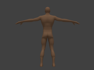 basic male human character Modèle 3D