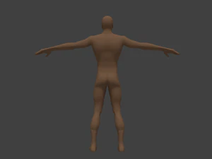 basic male human character 3D Model