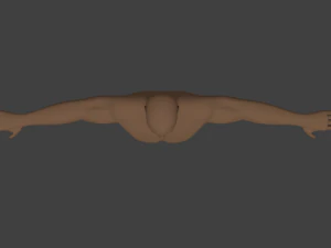 basic male human character 3D Model