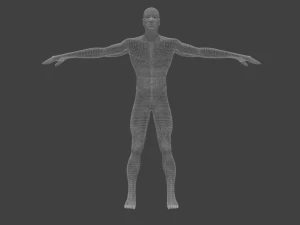 basic male human character 3D Model