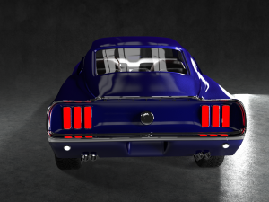 mustang shelby gt390 1968 3D मॉडल