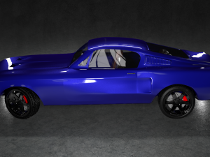 mustang shelby gt390 1968 3D मॉडल
