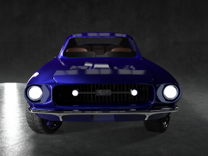 mustang shelby gt390 1968 3D मॉडल