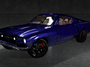 mustang shelby gt390 1968 3D मॉडल