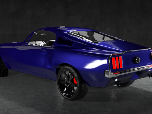 mustang shelby gt390 1968 3D मॉडल