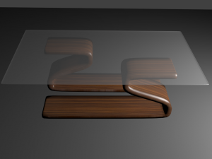 living room table 3D 模型