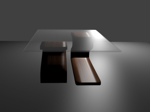 living room table 3D 模型