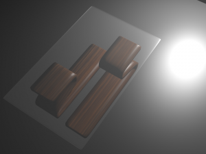living room table 3D 模型