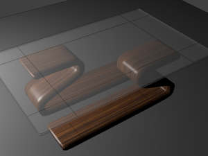 living room table 3D 模型