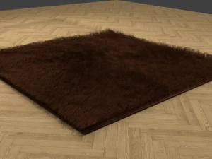 realistic fluffy carpet 3D Model