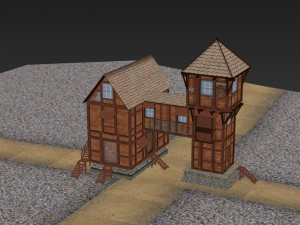 brick house 3D Model