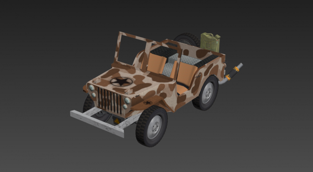 jeep willys 3D 모델 .c4d .max .obj .3ds .fbx .stl .blend 