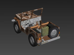 jeep willys Modelo 3D