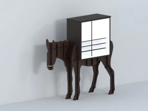 kucykowa szafa Model 3D