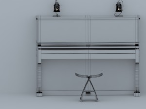 piano Modelo 3D