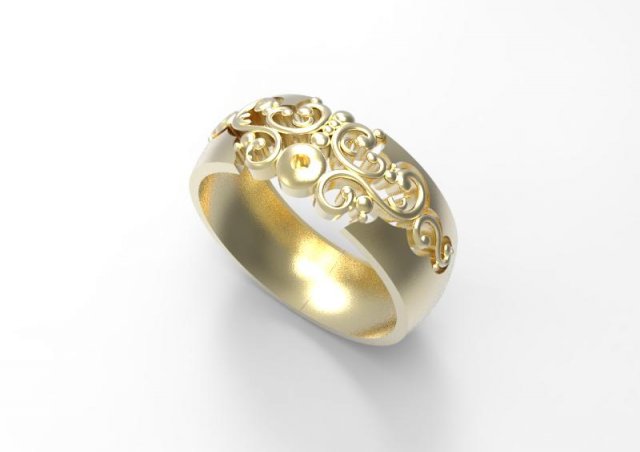 wedding ring 3D Model .c4d .max .obj .3ds .fbx .stl .blend 