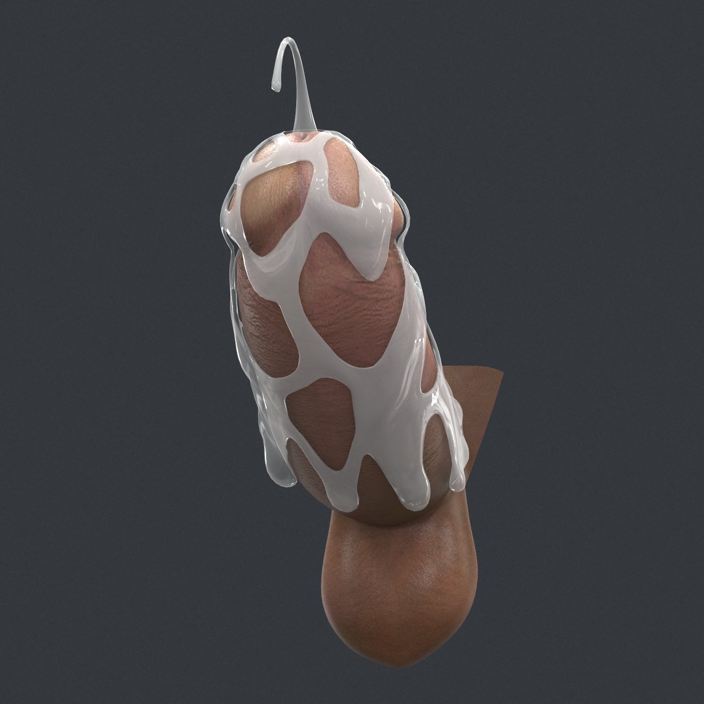 black monster penis with sperm Modèle 3D in Anatomie 3DExport