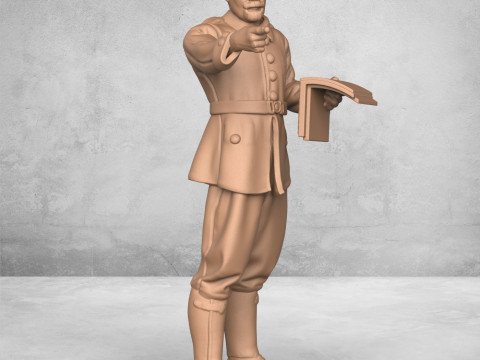 Army Officer 3D प्रिंट मॉडल