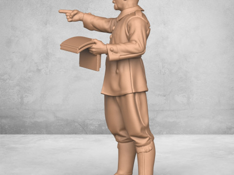 Army Officer 3D प्रिंट मॉडल