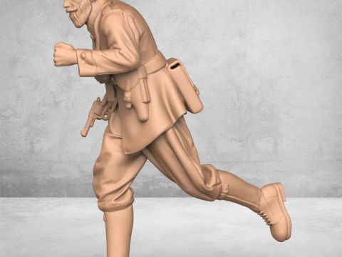 Running Army Soldier 3D Print Model
