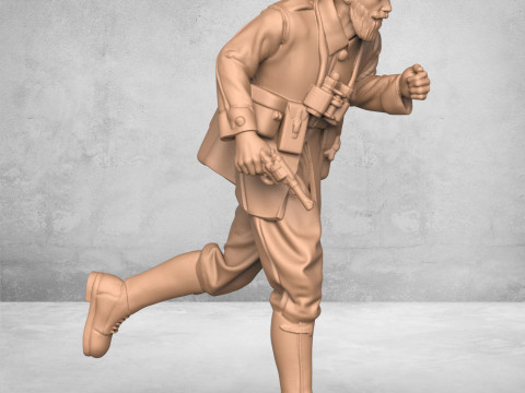 Running Army Soldier 3D Print Model