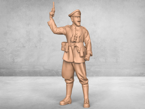 Angry Army Soldier 3D Print Model