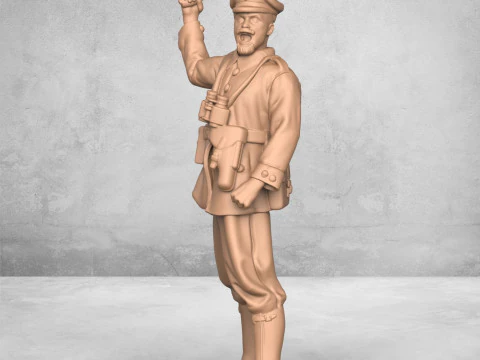 Soldato dell'esercito arrabbiato Modello di stampa 3D