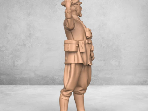 Soldato dell'esercito arrabbiato Modello di stampa 3D