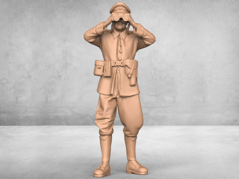 Army Commanding Officer 3D 프린트 모델