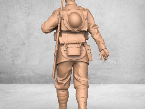 Army Marching Soldier Modello di stampa 3D