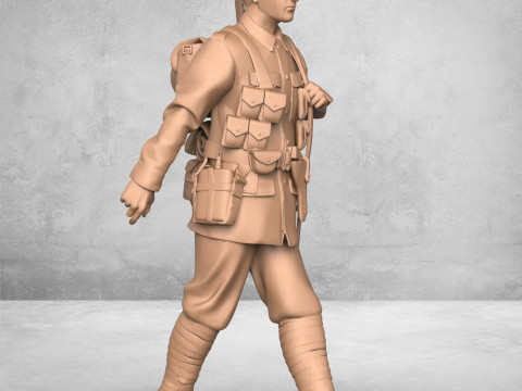 Army Marching Soldier Modello di stampa 3D