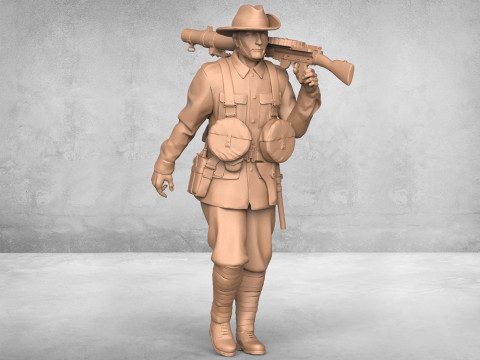 Walking Army Soldier Model do druku 3D