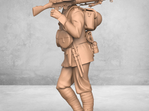 Walking Army Soldier Modello di stampa 3D