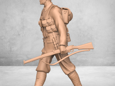 Military Soldier 3D Print Model
