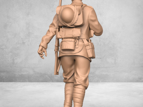 Relaxing Army Soldier 3D Druckmodell