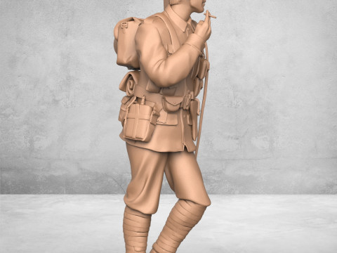 Relaxing Army Soldier 3D Druckmodell