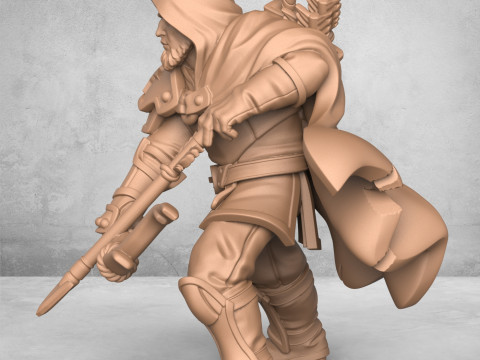 Ancient Archer Attacking Pose 3D 打印模型