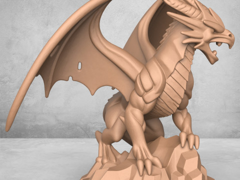 Dragon Sculpture Model Cetak 3D