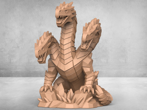 Monster Dragon Sculpture Modelo de Impressão 3D