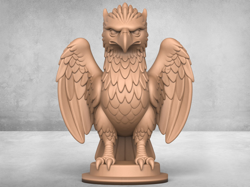 Eagle Miniature 3D 打印模型 .c4d .max .obj .3ds .fbx .stl .blend