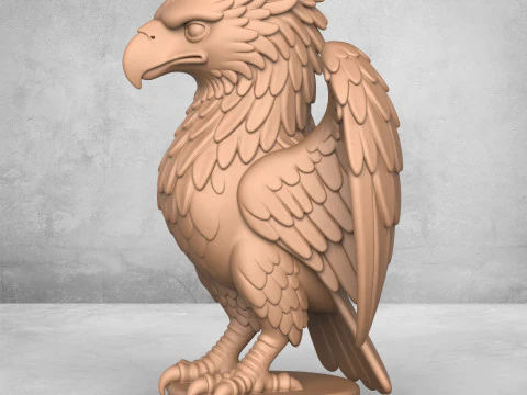 イーグル ミニチュア 3Dプリントモデル