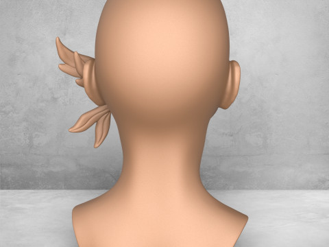 Woman Face With Bird Sculpture Modello di stampa 3D