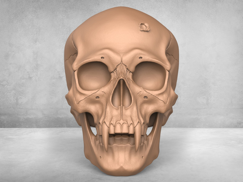 Monster Man Skull Modelo de impresión 3D .c4d .max .obj .3ds .fbx .stl .blend 