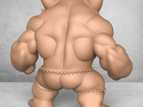 Cartoon Monster Hulk Modèles 3D en vedette