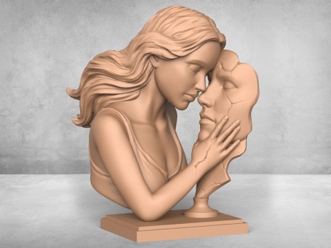 Beautiful Couple Statue Modello di stampa 3D