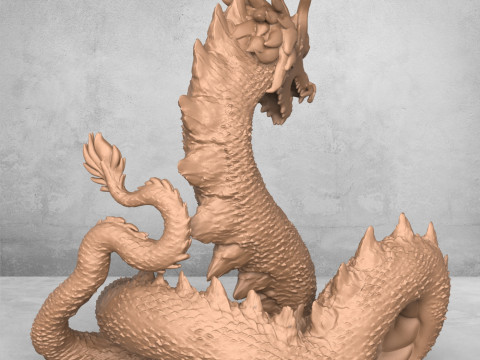 Chinese Monster Dragon 3D Druckmodell