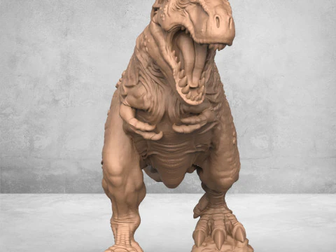 怪物特雷克斯恐龙 3D 打印模型