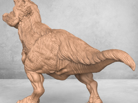 Trex Dinosaur Statue Modello di stampa 3D