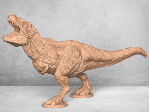 Trex Dinosaur Statue Modello di stampa 3D